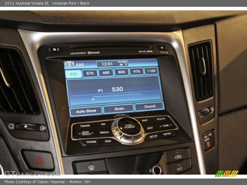 Venetian Red / Black 2011 Hyundai Sonata SE