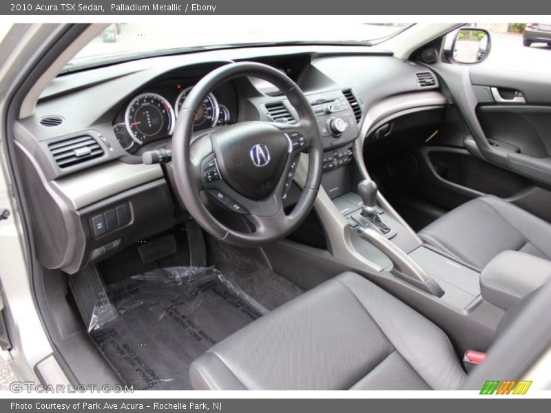 Palladium Metallic / Ebony 2010 Acura TSX Sedan