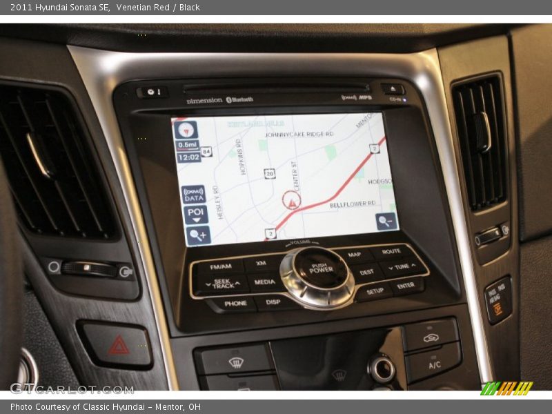 Venetian Red / Black 2011 Hyundai Sonata SE