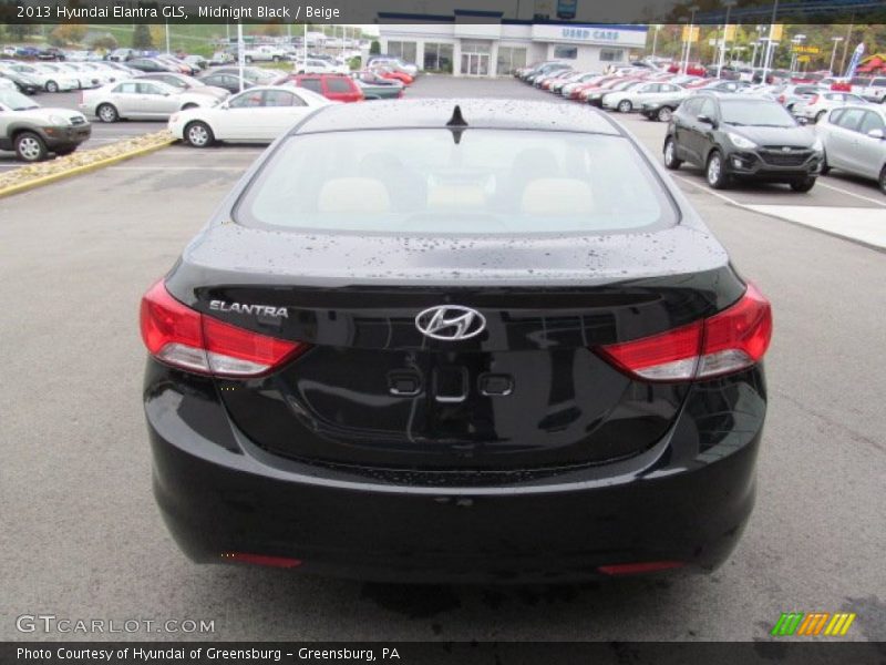 Midnight Black / Beige 2013 Hyundai Elantra GLS