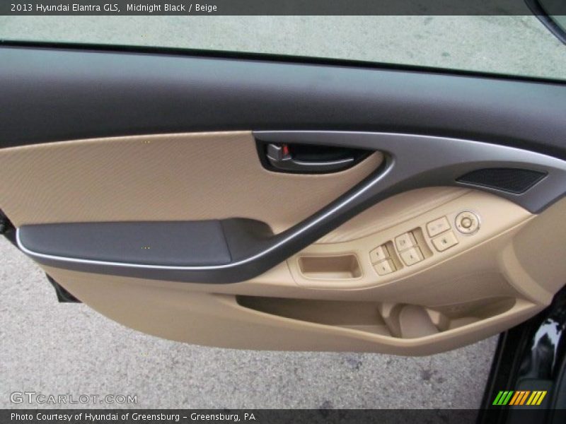 Midnight Black / Beige 2013 Hyundai Elantra GLS