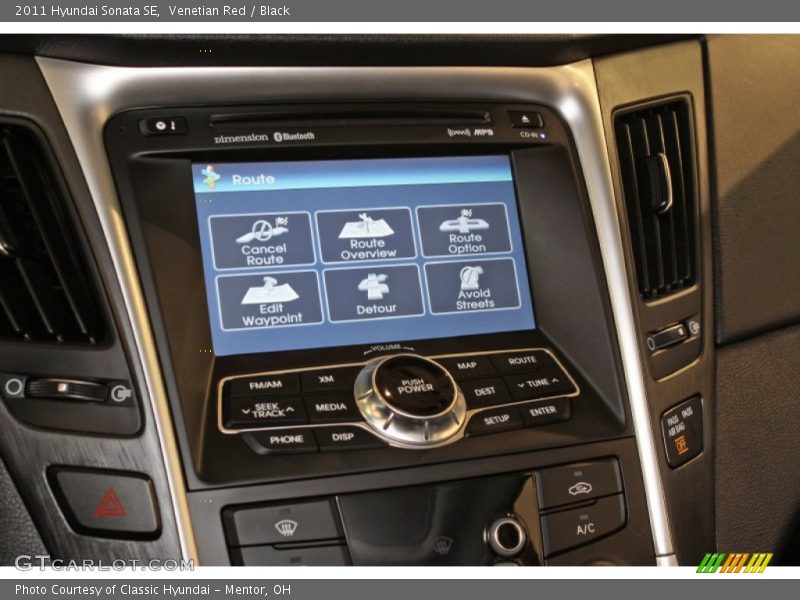 Venetian Red / Black 2011 Hyundai Sonata SE