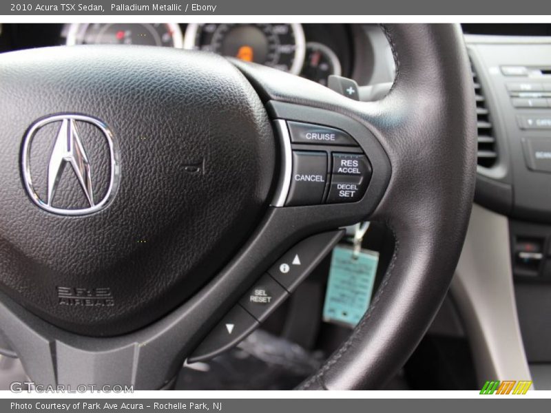 Palladium Metallic / Ebony 2010 Acura TSX Sedan