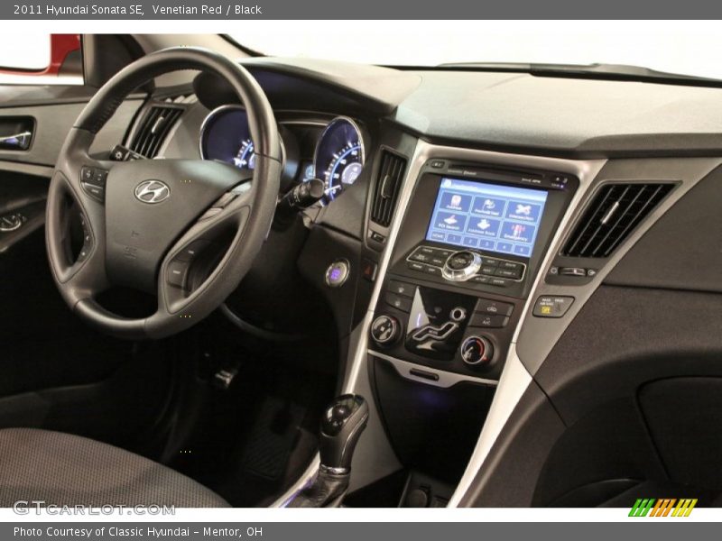 Venetian Red / Black 2011 Hyundai Sonata SE