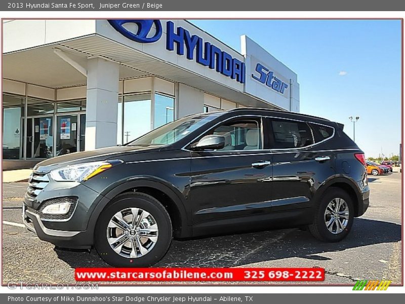 Juniper Green / Beige 2013 Hyundai Santa Fe Sport