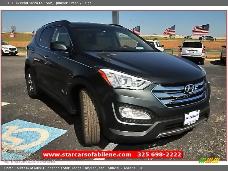 Juniper Green / Beige 2013 Hyundai Santa Fe Sport