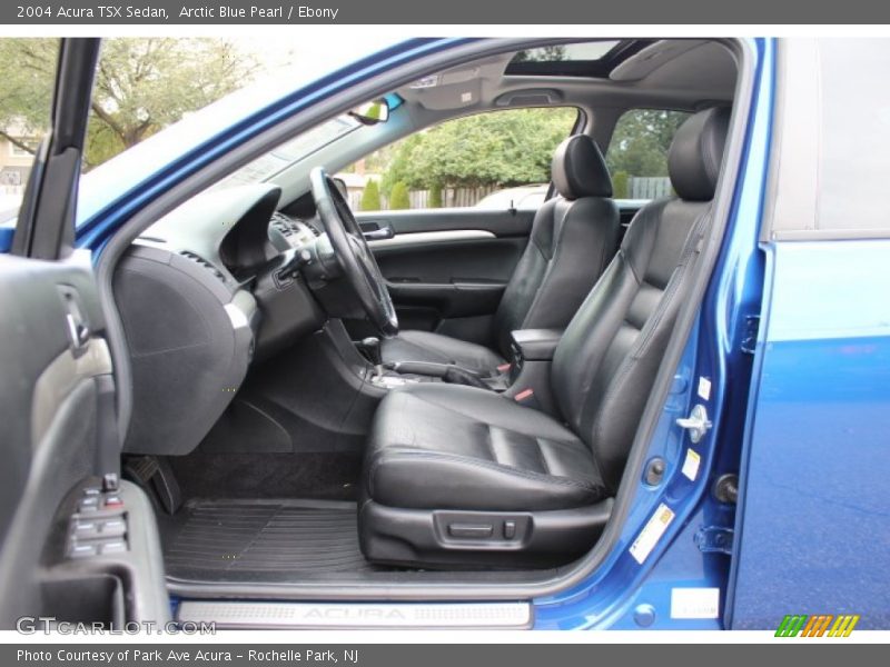 Arctic Blue Pearl / Ebony 2004 Acura TSX Sedan