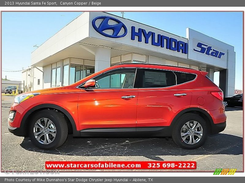 Canyon Copper / Beige 2013 Hyundai Santa Fe Sport