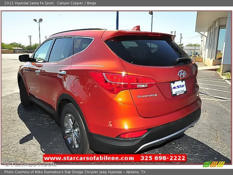 Canyon Copper / Beige 2013 Hyundai Santa Fe Sport