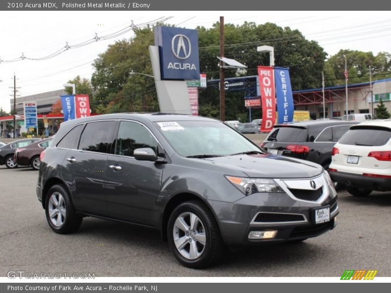 Polished Metal Metallic / Ebony 2010 Acura MDX