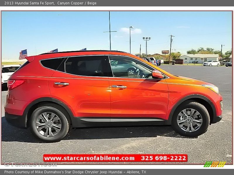 Canyon Copper / Beige 2013 Hyundai Santa Fe Sport