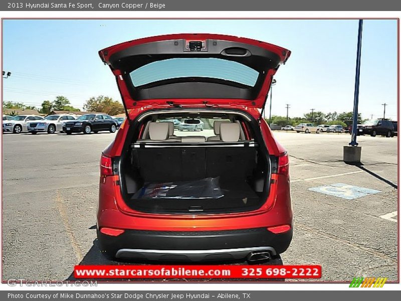 Canyon Copper / Beige 2013 Hyundai Santa Fe Sport