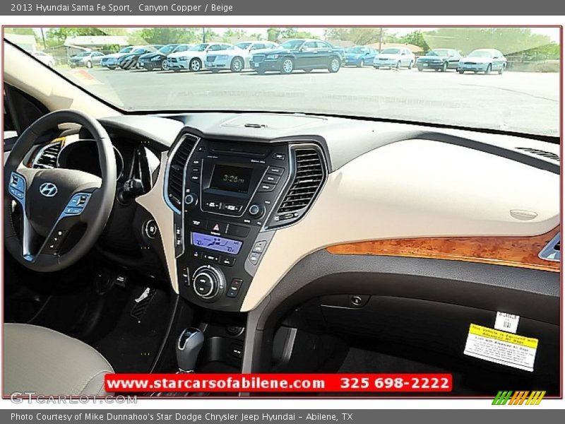 Canyon Copper / Beige 2013 Hyundai Santa Fe Sport