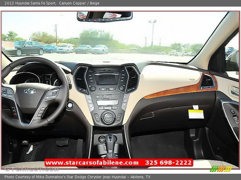 Canyon Copper / Beige 2013 Hyundai Santa Fe Sport