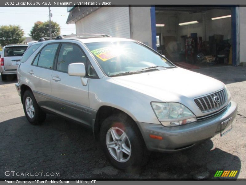 Millennium Silver Metallic / Black 2002 Lexus RX 300 AWD