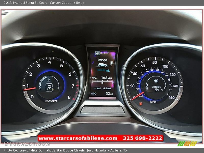 Canyon Copper / Beige 2013 Hyundai Santa Fe Sport