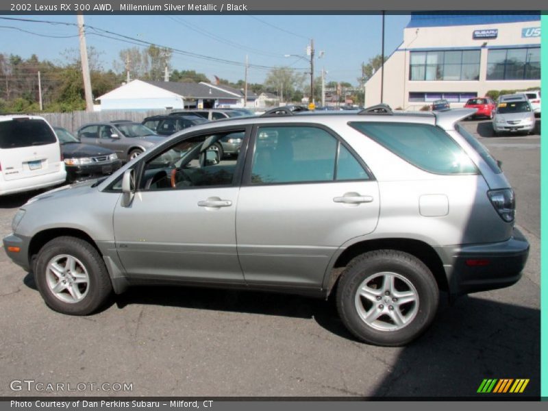 Millennium Silver Metallic / Black 2002 Lexus RX 300 AWD