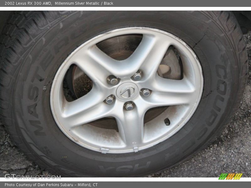 Millennium Silver Metallic / Black 2002 Lexus RX 300 AWD