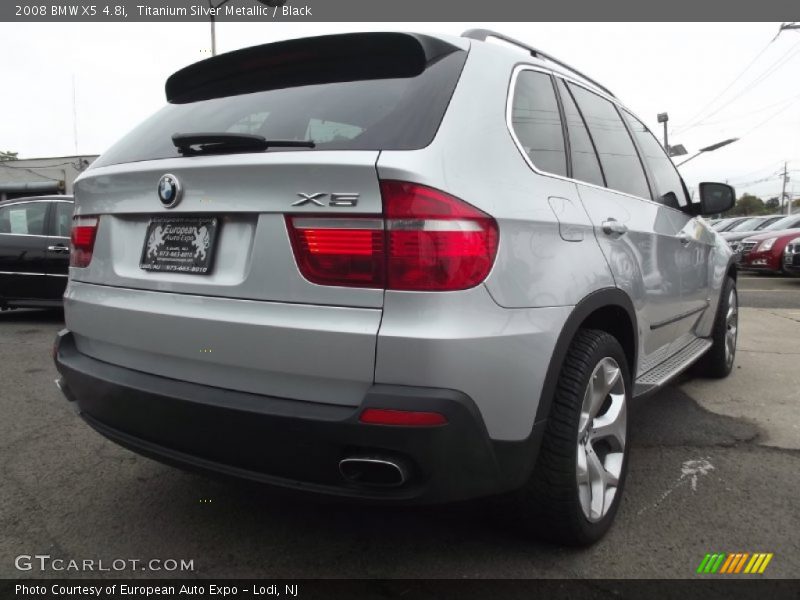 Titanium Silver Metallic / Black 2008 BMW X5 4.8i