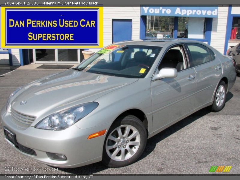 Millennium Silver Metallic / Black 2004 Lexus ES 330