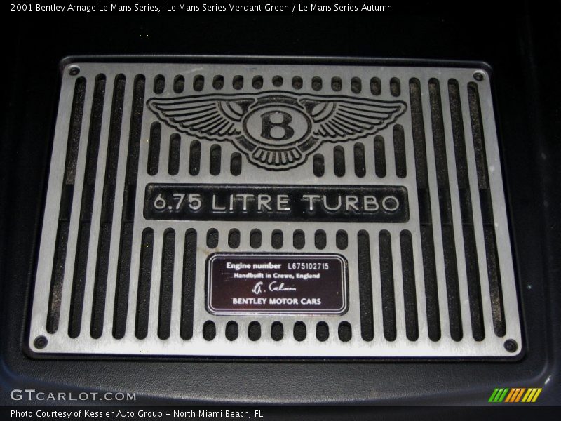 Le Mans Series Verdant Green / Le Mans Series Autumn 2001 Bentley Arnage Le Mans Series
