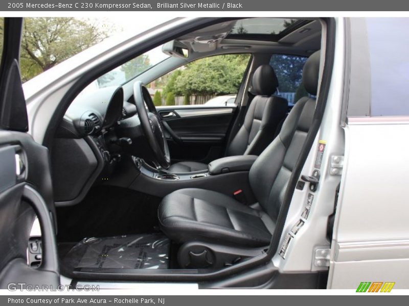 Brilliant Silver Metallic / Black 2005 Mercedes-Benz C 230 Kompressor Sedan