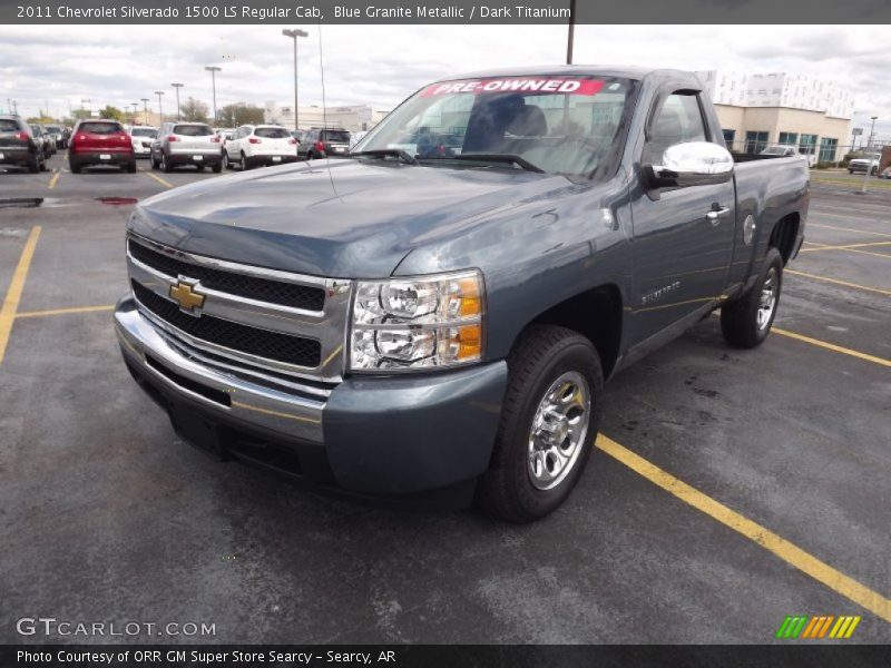 Blue Granite Metallic / Dark Titanium 2011 Chevrolet Silverado 1500 LS Regular Cab