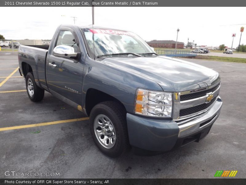 Blue Granite Metallic / Dark Titanium 2011 Chevrolet Silverado 1500 LS Regular Cab