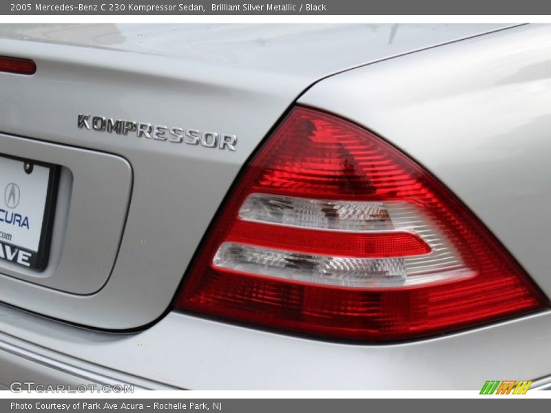 Brilliant Silver Metallic / Black 2005 Mercedes-Benz C 230 Kompressor Sedan
