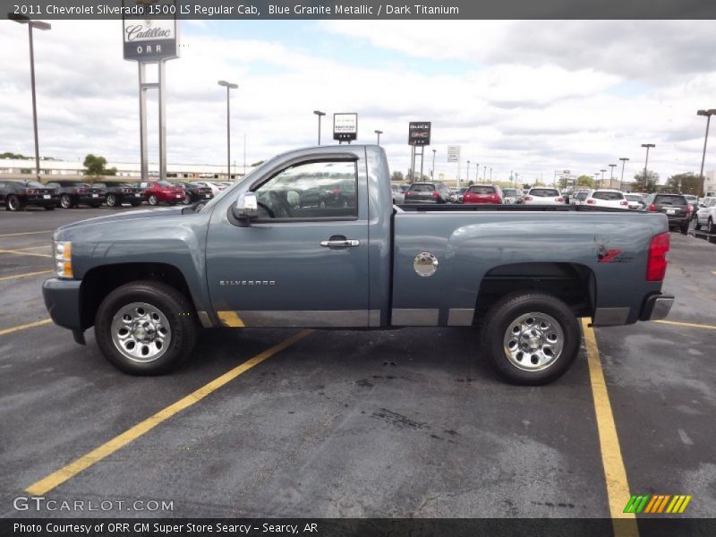 Blue Granite Metallic / Dark Titanium 2011 Chevrolet Silverado 1500 LS Regular Cab