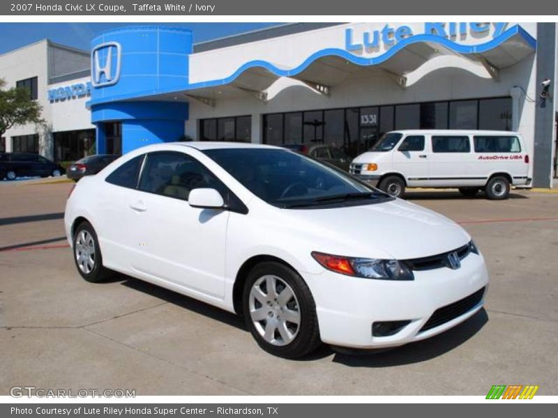Taffeta White / Ivory 2007 Honda Civic LX Coupe