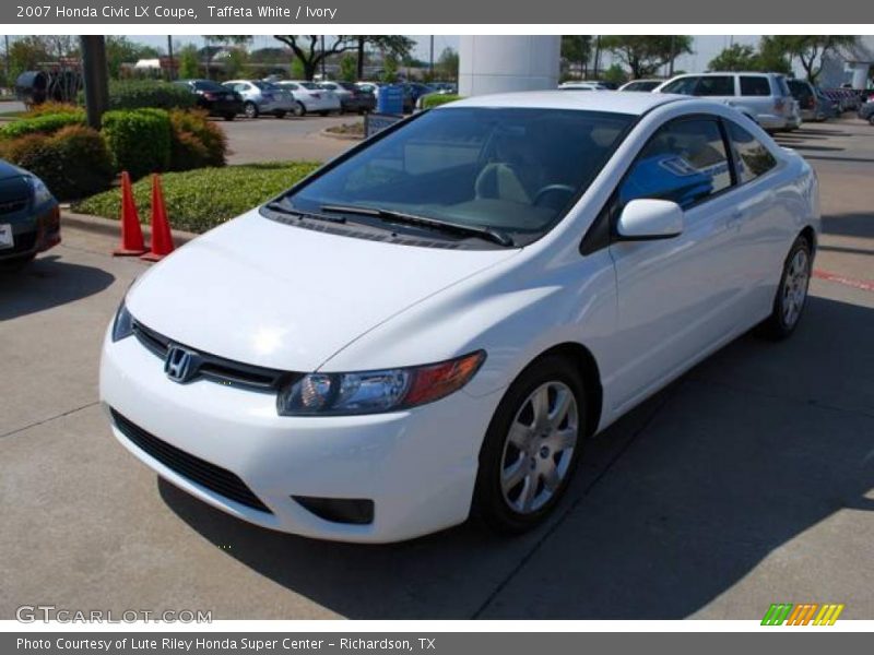 Taffeta White / Ivory 2007 Honda Civic LX Coupe