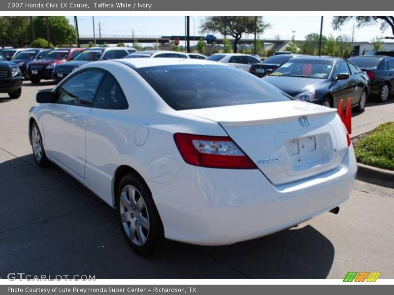 Taffeta White / Ivory 2007 Honda Civic LX Coupe