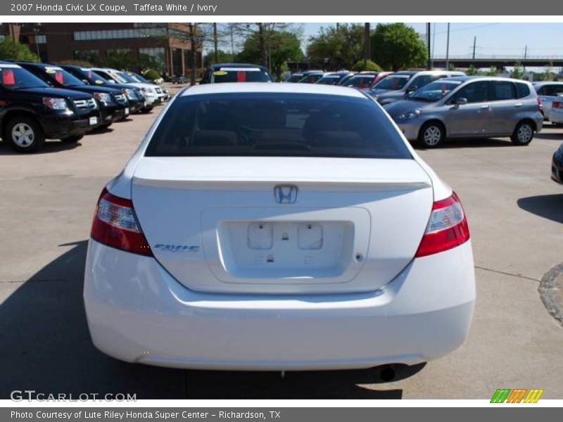 Taffeta White / Ivory 2007 Honda Civic LX Coupe