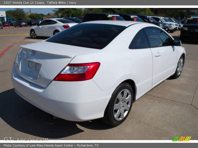 Taffeta White / Ivory 2007 Honda Civic LX Coupe