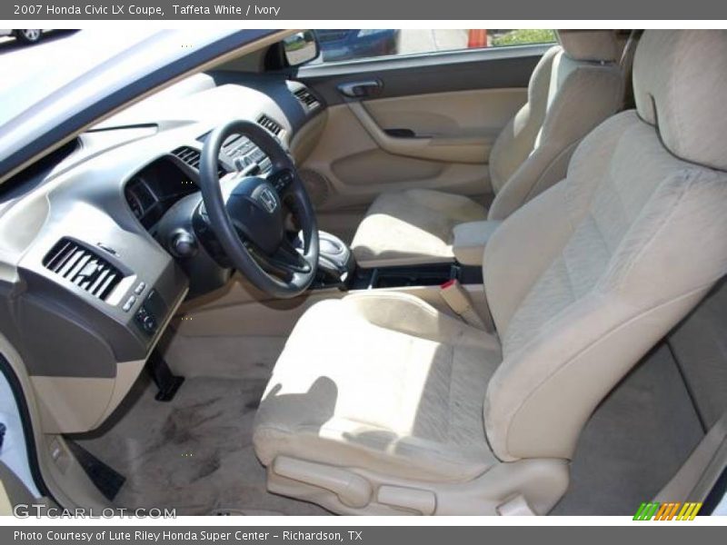 Taffeta White / Ivory 2007 Honda Civic LX Coupe