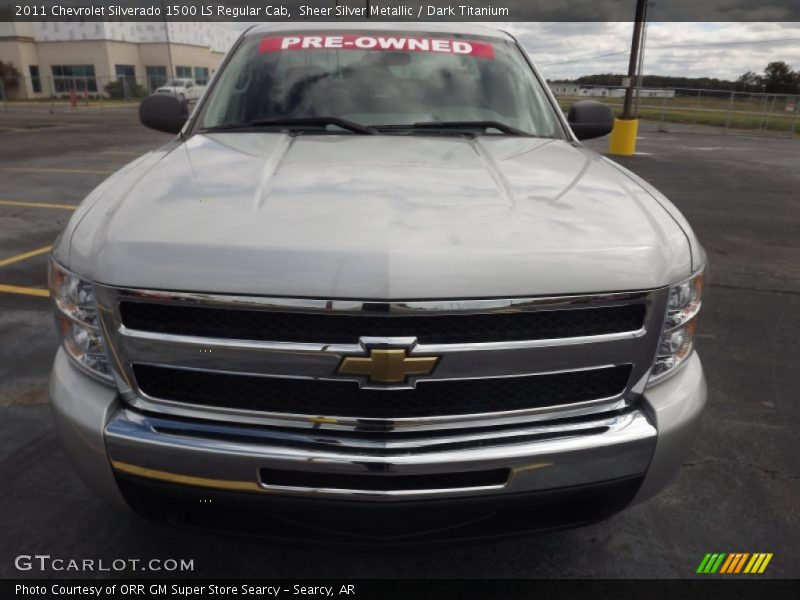Sheer Silver Metallic / Dark Titanium 2011 Chevrolet Silverado 1500 LS Regular Cab