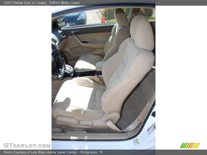 Taffeta White / Ivory 2007 Honda Civic LX Coupe