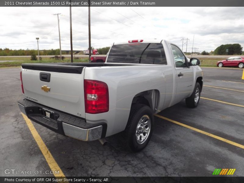 Sheer Silver Metallic / Dark Titanium 2011 Chevrolet Silverado 1500 LS Regular Cab