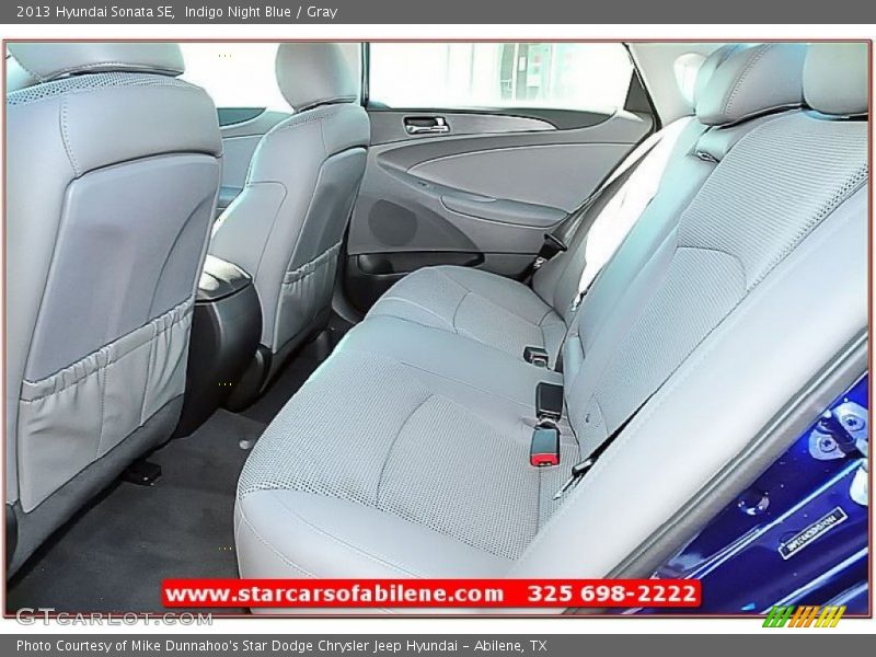 Indigo Night Blue / Gray 2013 Hyundai Sonata SE