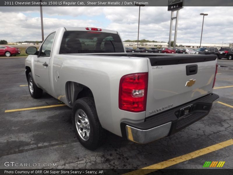 Sheer Silver Metallic / Dark Titanium 2011 Chevrolet Silverado 1500 LS Regular Cab