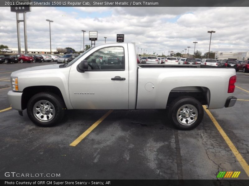 Sheer Silver Metallic / Dark Titanium 2011 Chevrolet Silverado 1500 LS Regular Cab