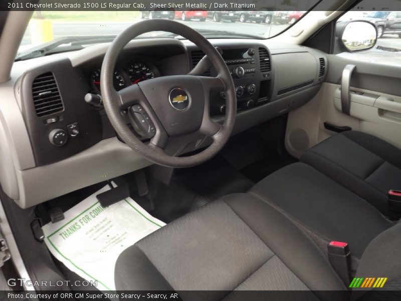 Sheer Silver Metallic / Dark Titanium 2011 Chevrolet Silverado 1500 LS Regular Cab