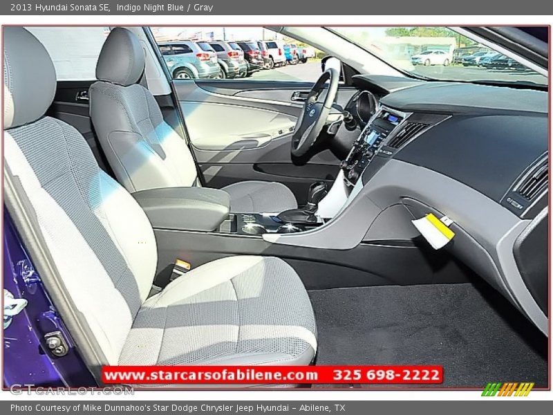 Indigo Night Blue / Gray 2013 Hyundai Sonata SE