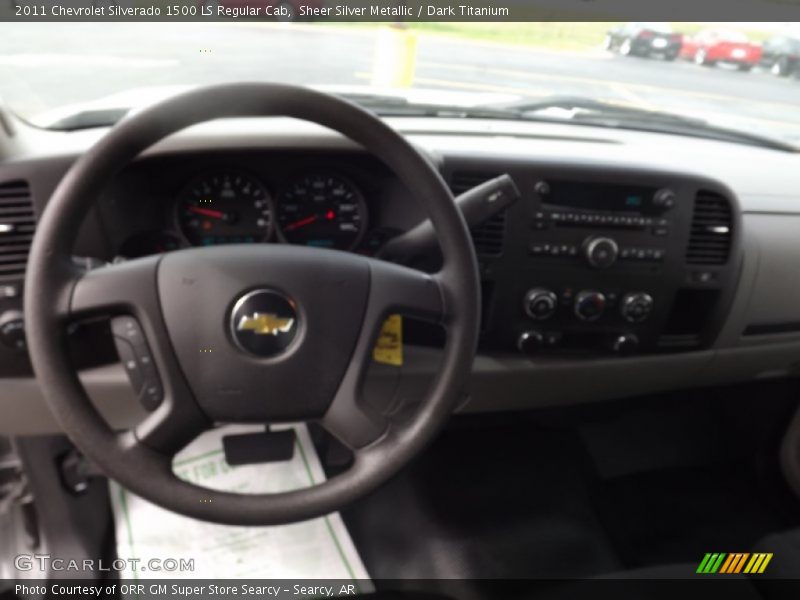Sheer Silver Metallic / Dark Titanium 2011 Chevrolet Silverado 1500 LS Regular Cab