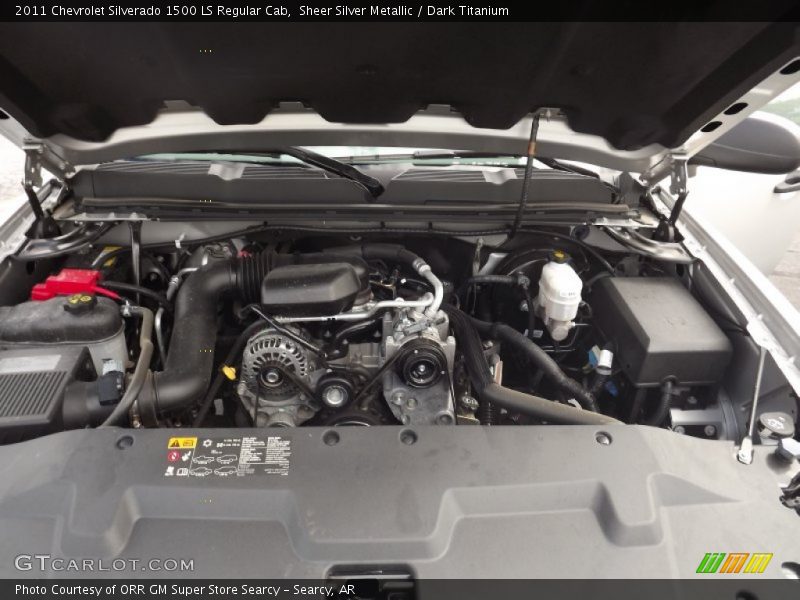 Sheer Silver Metallic / Dark Titanium 2011 Chevrolet Silverado 1500 LS Regular Cab