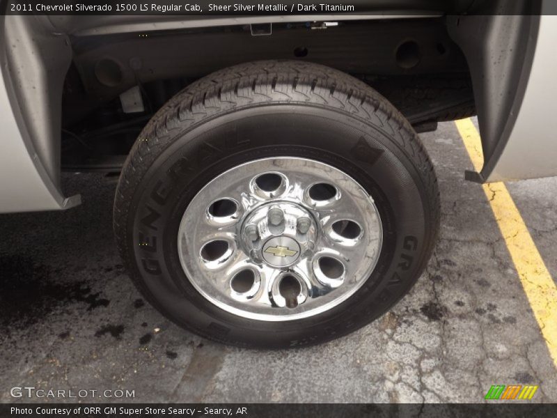 Sheer Silver Metallic / Dark Titanium 2011 Chevrolet Silverado 1500 LS Regular Cab