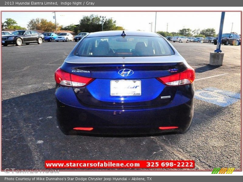 Indigo Night / Gray 2013 Hyundai Elantra Limited
