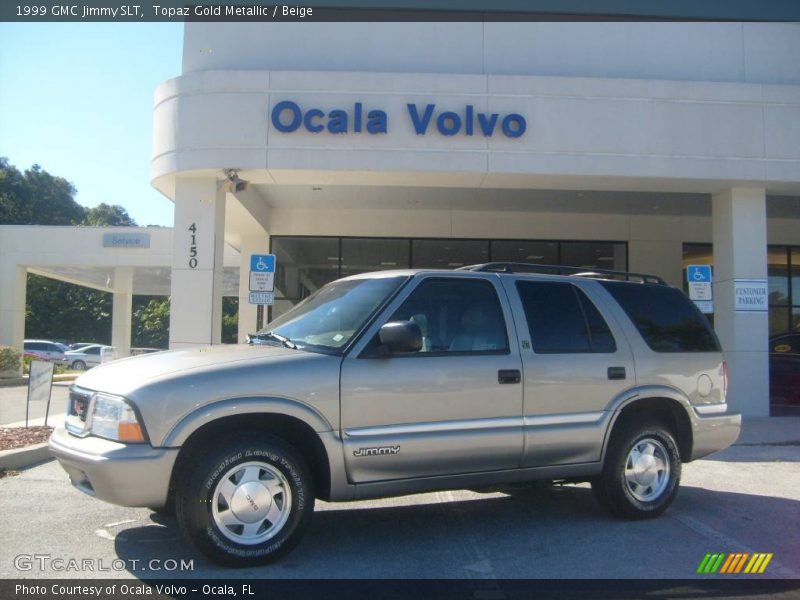 Topaz Gold Metallic / Beige 1999 GMC Jimmy SLT