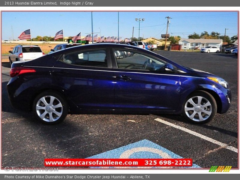 Indigo Night / Gray 2013 Hyundai Elantra Limited